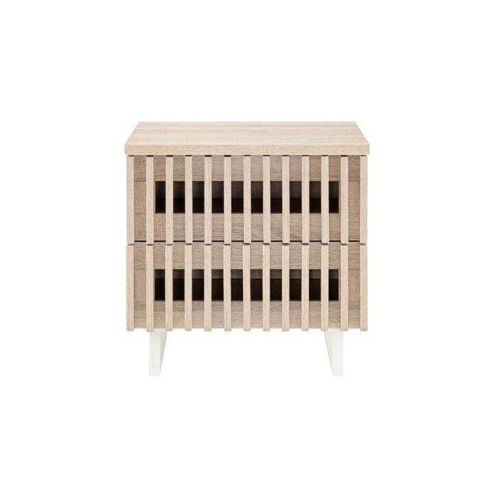 Manila Bedside Nightstand Side Table - Natural - Natural