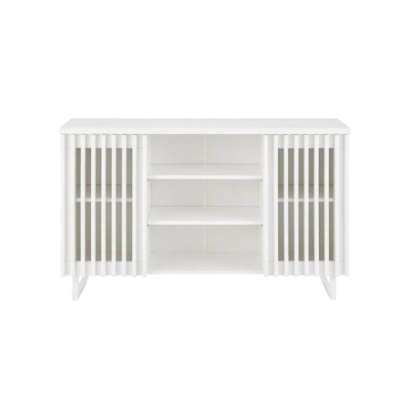 Manila Buffet Unit Sideboard Storage Cabinet - White - White