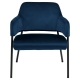 Lina Fabric Velvet Accent Relaxing Lounge Chair Armchair - Dark Blue - Dark Blue