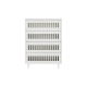 Manila Modern Slotted Design Chest of 4-Drawers Tallboy Storage Cabinet - White - White