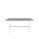 HomeStar Gemma Rectangular Marble Effect Dining Table 160cm - White