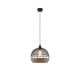 Kasanita Modern Elegant Pendant Lamp Ceiling Light - Black & Natural