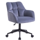 Kudos Premium Velvet Fabric Executive Office Work Task Desk Computer Chair - Grey