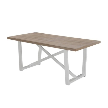 HomeStar Havana Rectangular Wooden Dining Table 180cm - White