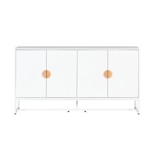 HomeStar Havana Modern Coastal Sideboard Buffet Unit Storage Cabinet - White