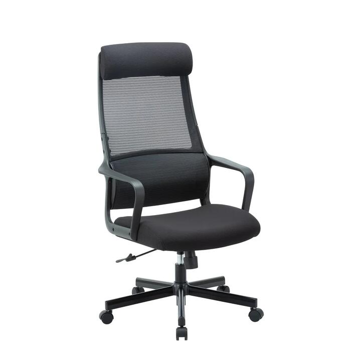 Maestro Furniture Jair High Back Ergonomic Fabric Office Task Comptuer Working Chair - Black