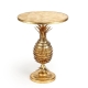 Golden Pineapple Metal Round Side Table 51cm