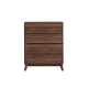Design Square Killian Chest Of 4-Drawers Tallboy Storage Cabinet - Walnut