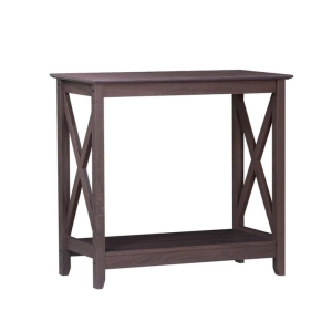 Maestro Furniture Isnelda Modern Stylish Wooden Hallway Console Hall Table Desk - Walnut