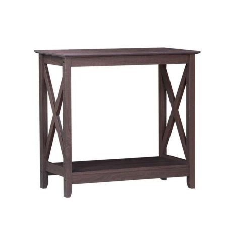 Maestro Furniture Isnelda Modern Stylish Wooden Hallway Console Hall Table Desk - Walnut