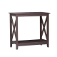Maestro Furniture Isnelda Modern Stylish Wooden Hallway Console Hall Table Desk - Walnut