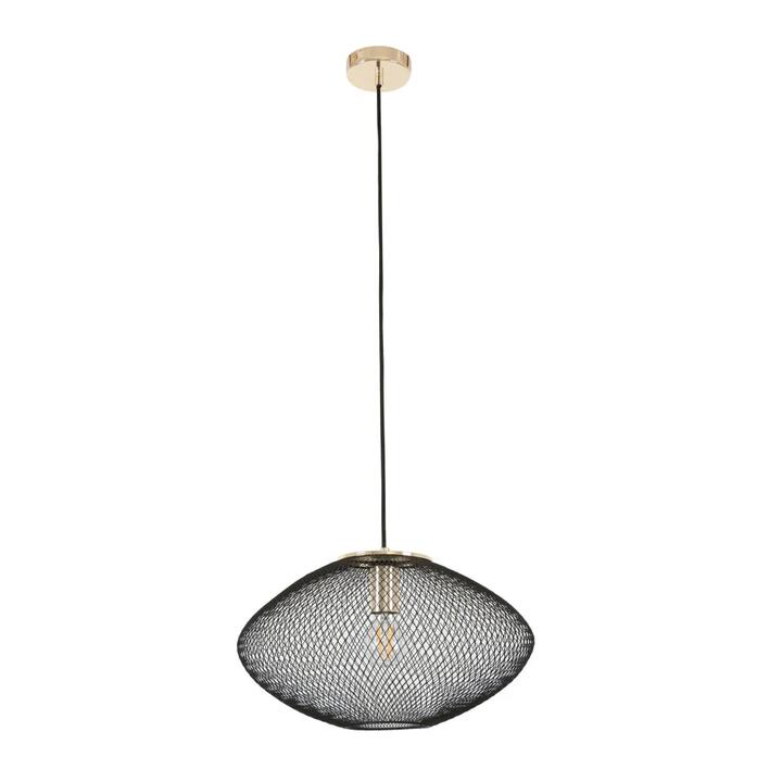GOLPE Pendant Lamp Light Interior ES 60W Black Small Stainless Steel OD400mm
