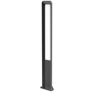 HATHOR Garden Bollard Light 13W Rectangular Dark Grey 3000K IP54 H800mm 242.19LM