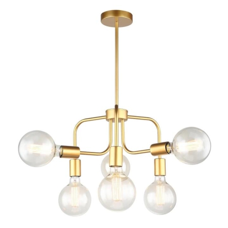 HEXA Pendant Lamp Light Interior ES x 6 Matte Gold with 6 Arms OD420mm