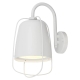 HINK Wall Light Surface Mounted ES Ellipse Matte White IP44 with Cage