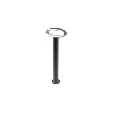 HORUS Garden Bollard Light 9W Oval (Open) Matte Black 3000K IP54 H500mm 350LM