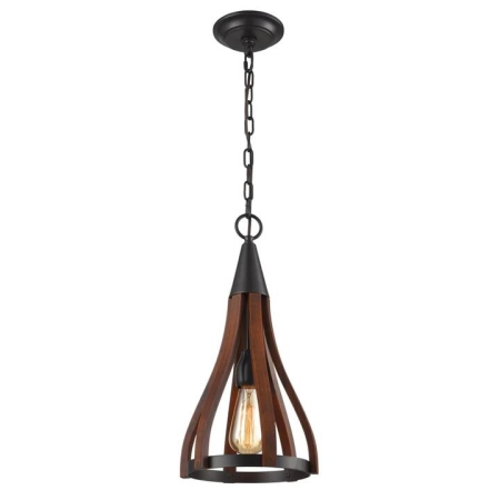 KHALEESI Pendant Lamp Light Interior ES Dark Red Wood Small Bell OD226mm