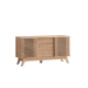Design Square Karyn Wooden Sideboard Buffet Unit Storage Cabinet W/ 2-Doors 3-Drawers - Oak