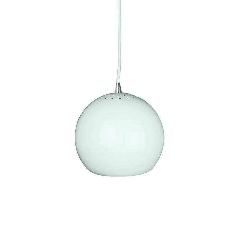 Itzel Modern Spherical Cord Drop Metal Pendant Light Lamp - White