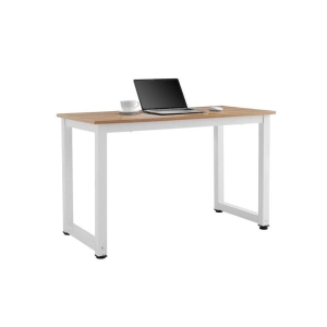 Glasgow Computer Work Task Study Office Desk - Walnut/White - White