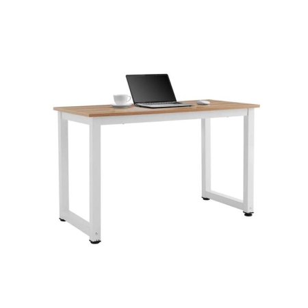 Glasgow Computer Work Task Study Office Desk - Walnut/White - White