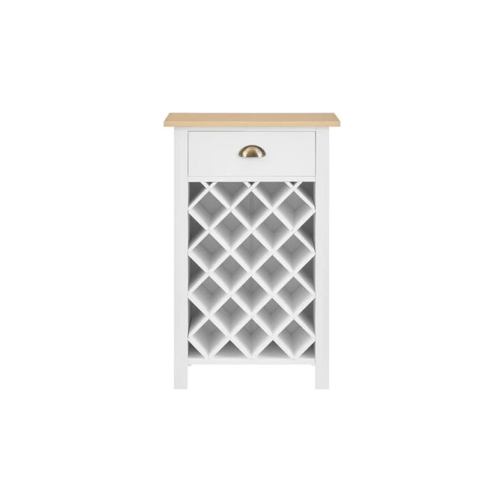 Hampton Wine Rack - White/Natural - White