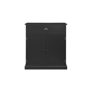 Hampton Style Buffet Unit Sideboard Storage Cabinet - Black - Black