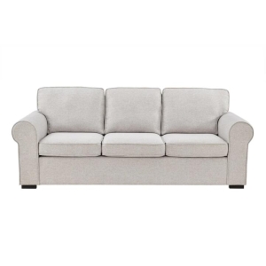 Hamptons 3-Seater Fabric Lounge Sofa - Almond - Almond