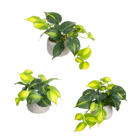 Glamorous Fusion Holland Bush Artificial Faux Plant Decorative In Pot Set