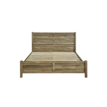 King Size Bed Frame Natural Wood like MDF in Oak Colour