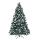 Home Ready 7Ft 210cm 1290 tips Green Snowy Christmas Tree Xmas Pine Cones + Bauble Balls