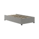 Gaslift Bed Frame Stone Grey Single