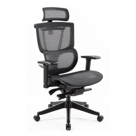Maestro Furniture Kiran High Back Full Mesh Seat Full Adjustable Ergonomic Computer Working Office Chair Black