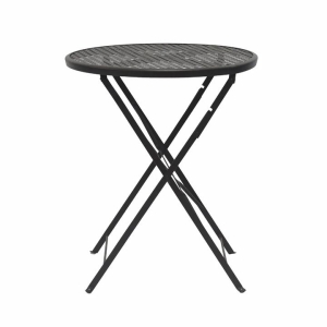 Raimon Furniture Kara Antirust Treatment Metal Outdoor Small Dining Table 60cm Espresso
