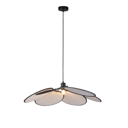 Kael Modern Flower Shape Fabric Shade Pendant Light Lamp Beige