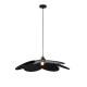 Kael Modern Flower Shape Fabric Shade Pendant Light Lamp Black
