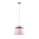 Junia Fabric Shade White Hanging Pendant Light Lamp Small