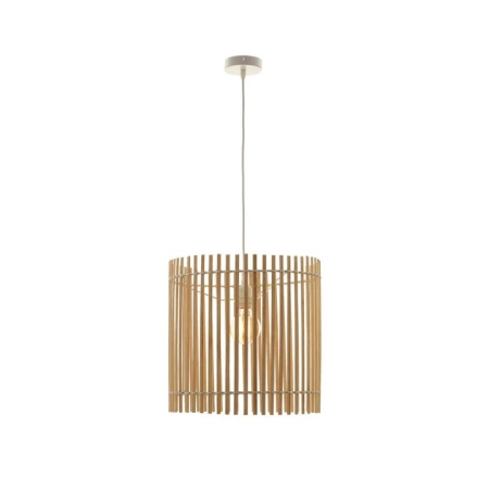 Hawk Classic Oriental Wooden Bamboo Shade Hanging Pendant Light Lamp Natural/Cream