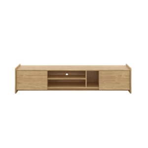Kornas Wooden Large Lowline Entertainment Unit TV Stand 180cm W/ 2-Doors Natural