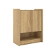 Kornas Wooden 2-Doors Shoe Cabinet Rack Storage Natural