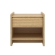 Koran Wooden End Lamp Side Table W/ 1-Drawer Natural