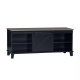 Maestro Furniture Ives Lowline Small Entertainment Unit TV Stand 120cm Antique Black