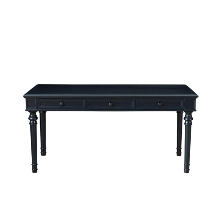 Maestro Furniture Julius Classic Computer Working Home Office Writing Desk 160cm 3-Drawer Black