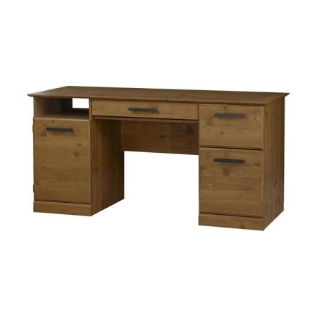 Maestro Furniture Hyland Large Executive Home Office Working Computer Desk 150cm Rustic Brown