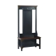 Maestro Furniture Innes Wooden Hall Tree Coat Shoe Rack Antique Black