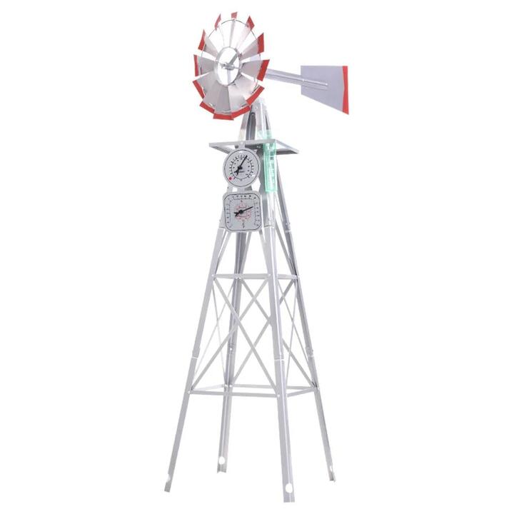 Garden Windmill 4FT 146cm Metal Ornaments Outdoor Decor Ornamental Wind Mill