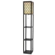 Floor Lamp Storage Shelf LED Lamps Vintage Standing Reading Light Bedroom