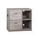 Maestro Furniture Elle 2-Door 2-Shelves Office Storage Filing Cabinet - Washed Grey