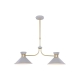 Eva 2-Lights Modern Pendant Lamp Light White
