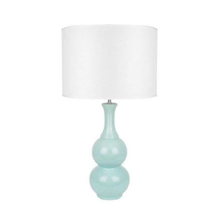 Estelle Classic Poittery Wheel Ceramic Table Lamp Light Green